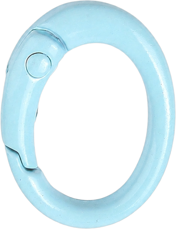 Sky Blue Oval Clasp