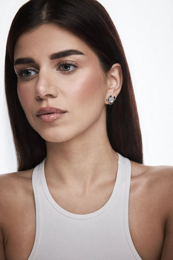 Cherry Blossom Earrings Silver