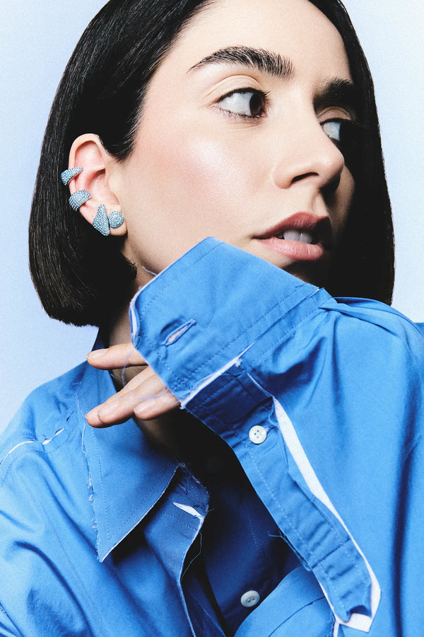 Cherry Blossom Earring Blue