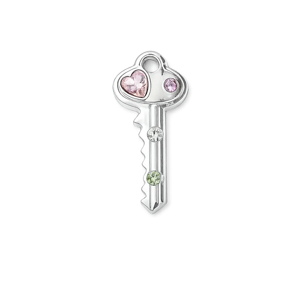 Silver Key Rhinestone