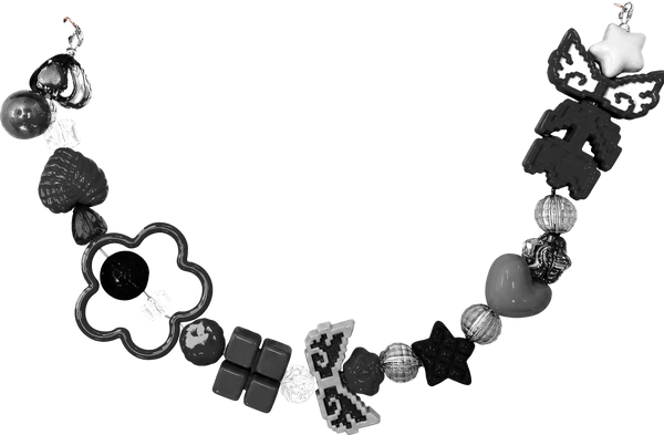 Black Beaded Chain