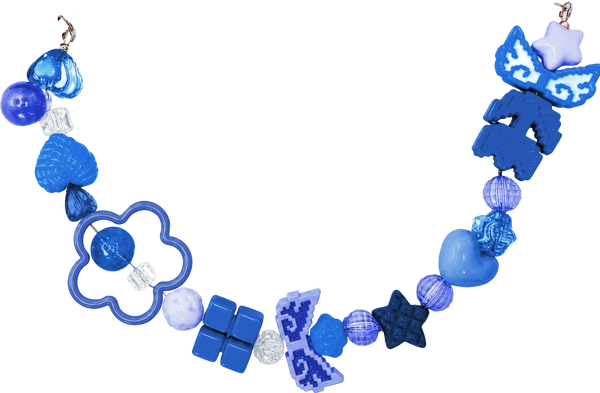 Blue Beaded Chain