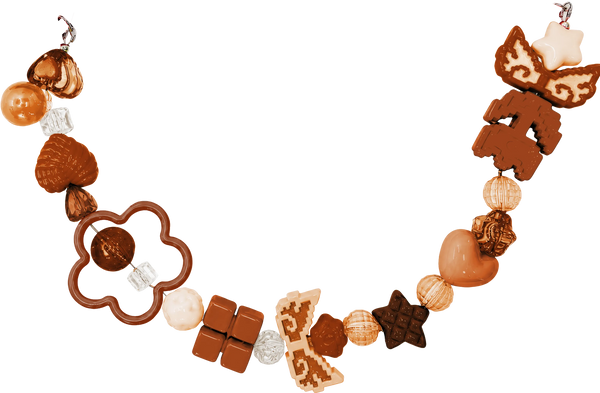 Brown Beaded Chain