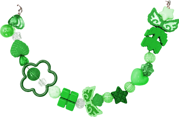 Green Beaded Chain
