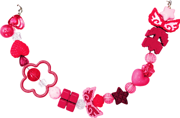 Pink Beaded Chain