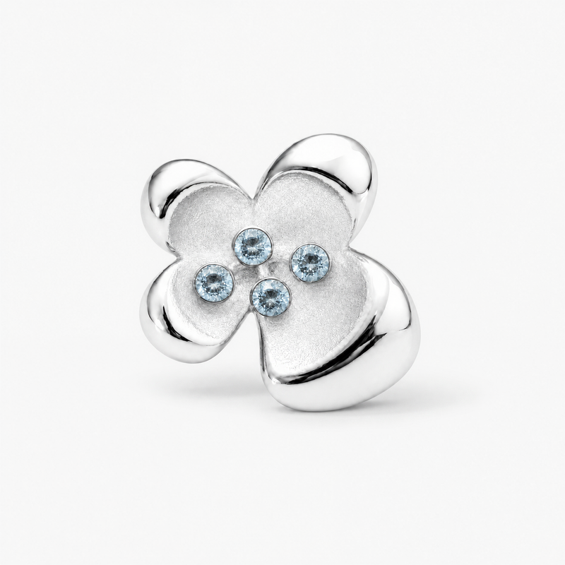 Boucles d’oreilles Cherry Blossom argentées