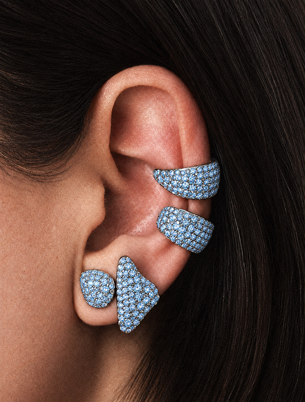 Stones and Petals Blue