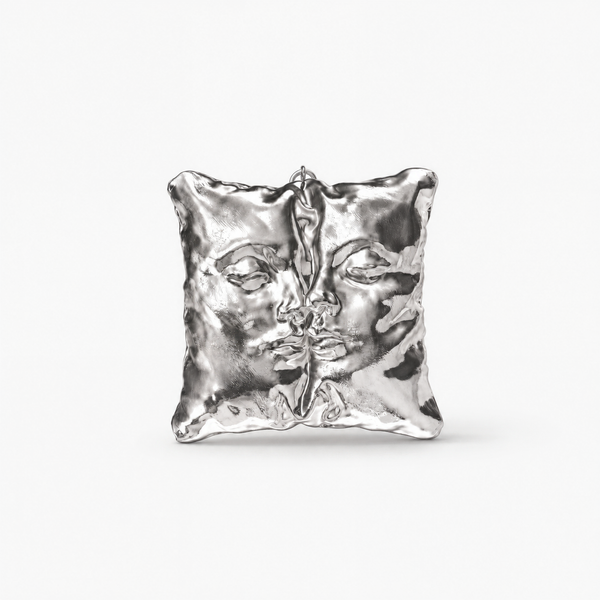 Love Pillow silver